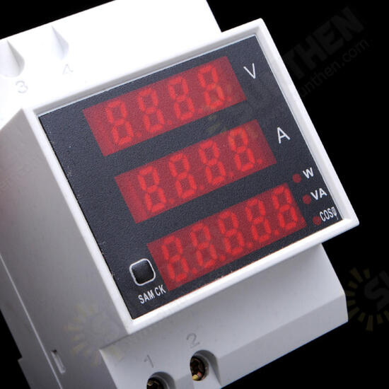 AC Volt Meterr Ammeter Din Rail LED Multifunction Digital Meter