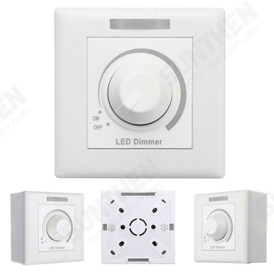 AC220V/110V IR Dimmer Control LED Light Wireless Wall Switch Fireproof Material Single
