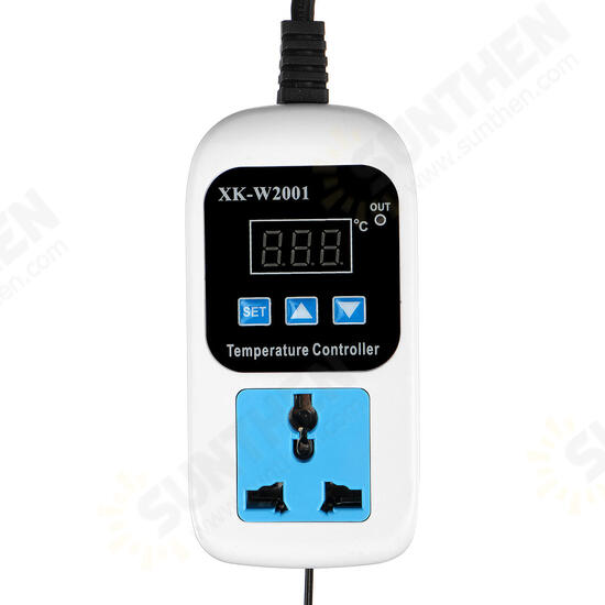Adjustable Temperature Controller 1M/2M/5M Length Probe 110-220V Digital Display AU Socket Adjustable Temperature Controller 1M/2M/5M Length Probe 110-220V Digital Display AU Socket