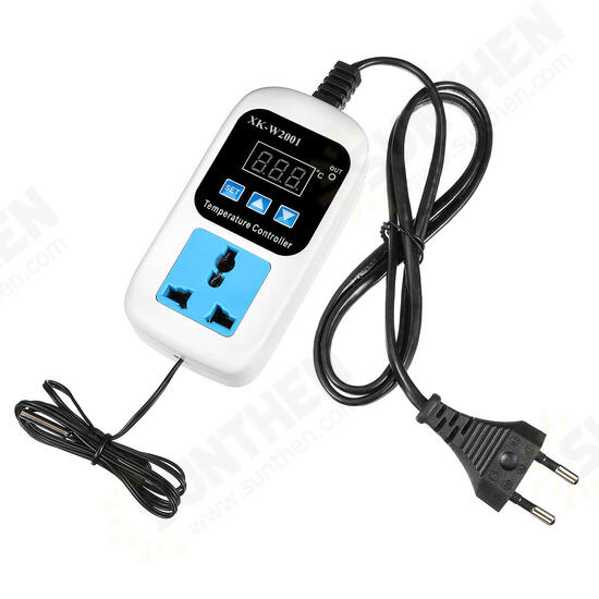 Adjustable Temperature Controller 1M/2M/5M Length Probe 110-220V Digital Display AU Socket