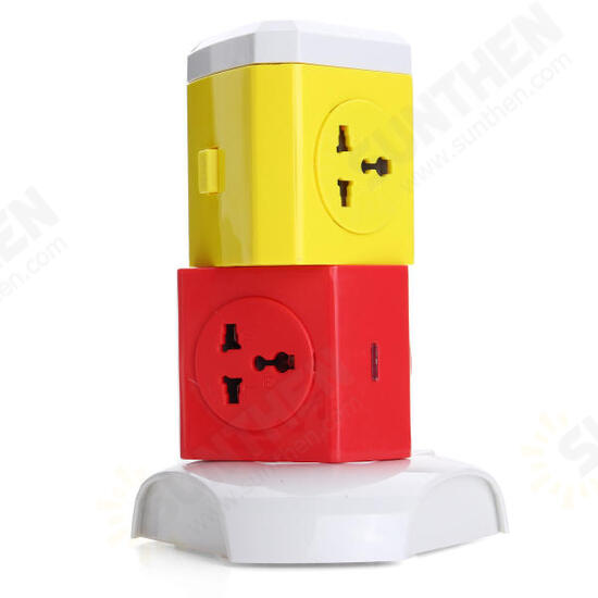 250V Rotating Socket Intelligent Patch Panel USB Plug Board Power Strip