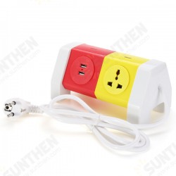 ALD-2W4KLU 250V Rotating Socket Intelligent Patch Panel USB Plug Board Power Strip ALD-2W4KLU 250V Rotating Socket Intelligent Patch Panel USB Plug Board Power Strip