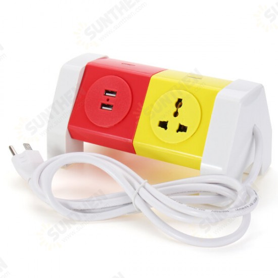 ALD-2W4KLU 250V Rotating Socket Intelligent Patch Panel USB Plug Board Power Strip ALD-2W4KLU 250V Rotating Socket Intelligent Patch Panel USB Plug Board Power Strip