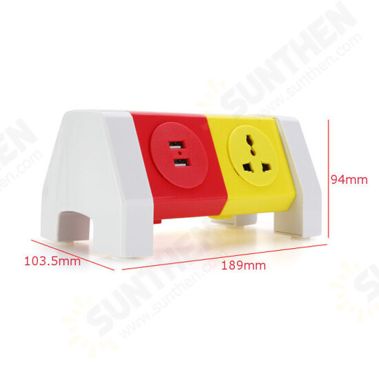 ALD-2W4KLU 250V Rotating Socket Intelligent Patch Panel USB Plug Board Power Strip ALD-2W4KLU 250V Rotating Socket Intelligent Patch Panel USB Plug Board Power Strip