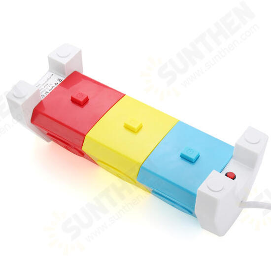 ALD-3W6KLU 250V Rotating Socket Intelligent Patch Panel USB Plug Board Power Strip