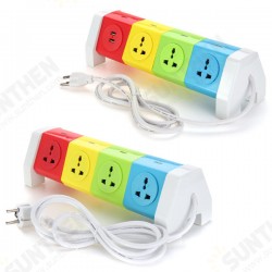 ALD-4W8KLU 250V Rotating Socket Patch Panel USB Plug Board Power Strip ALD-4W8KLU 250V Rotating Socket Patch Panel USB Plug Board Power Strip