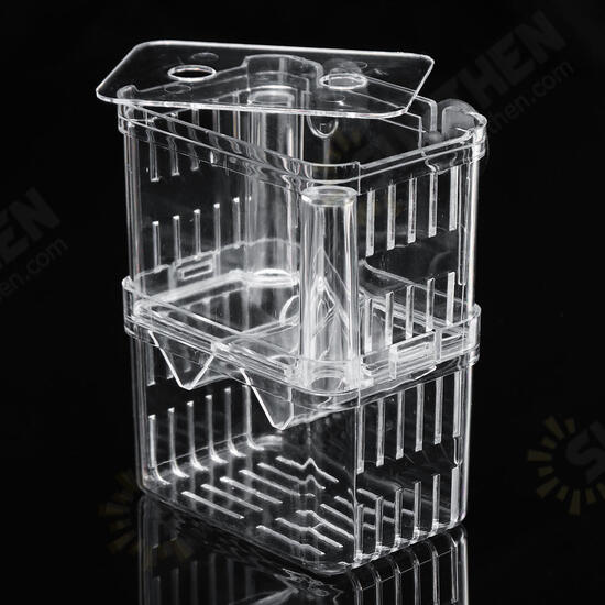 Aquarium Fish Tank Breeder Box Isolation Box Breeder Hatchery Incubator Transparent