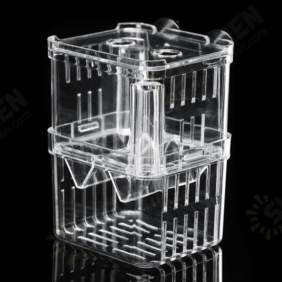 Aquarium Fish Tank Breeder Box Isolation Box Breeder Hatchery Incubator Transparent