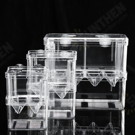 Aquarium Fish Tank Breeder Box Isolation Box Breeder Hatchery Incubator Transparent