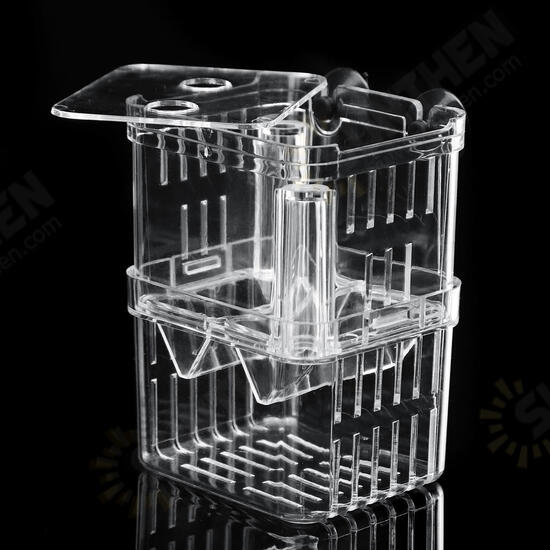 Aquarium Fish Tank Breeder Box Isolation Box Breeder Hatchery Incubator Transparent