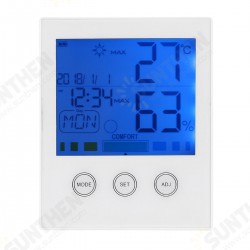 CH-909 Large LCD Digital Thermometer Hygrometer Temperature Humidity Gauge Alarm Clock Thermometer CH-909 Large LCD Digital Thermometer Hygrometer Temperature Humidity Gauge Alarm Clock Thermometer