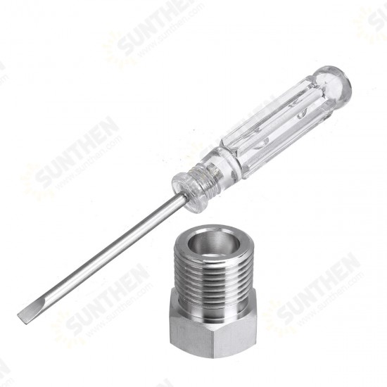 CO2 Adapter For Pressure Reducer From Reusable To Disposable Bottle M10x1 Inert Gas CO2 Adapter For Pressure Reducer From Reusable To Disposable Bottle M10x1 Inert Gas