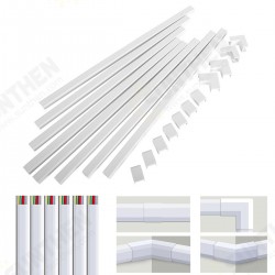 Cable Concealer Wall Cord Cover Complete Raceway Kit Wire Cables Hide Organizer Protector Cable Concealer Wall Cord Cover Complete Raceway Kit Wire Cables Hide Organizer Protector