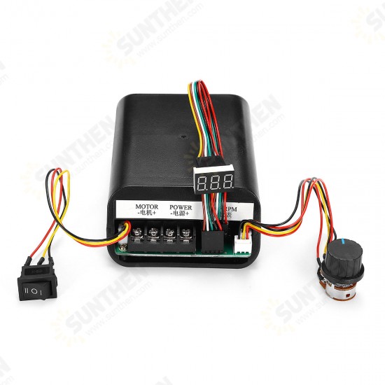 DC 10-55V 60A PWM Motor Speed Controller LED Display CW CCW Revesible Switch