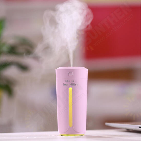 DC 5V 230ML LED Air Humidifier Ultrasonic Cool Mist Purifier USB Rechargeable Home Car DC 5V 230ML LED Air Humidifier Ultrasonic Cool Mist Purifier USB Rechargeable Home Car