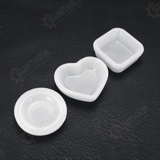 DIY Resin Casting Molds Heart Square Round Shape Mod Clear Silicone Craft Making Mould