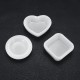 DIY Resin Casting Molds Heart Square Round Shape Mod Clear Silicone Craft Making Mould