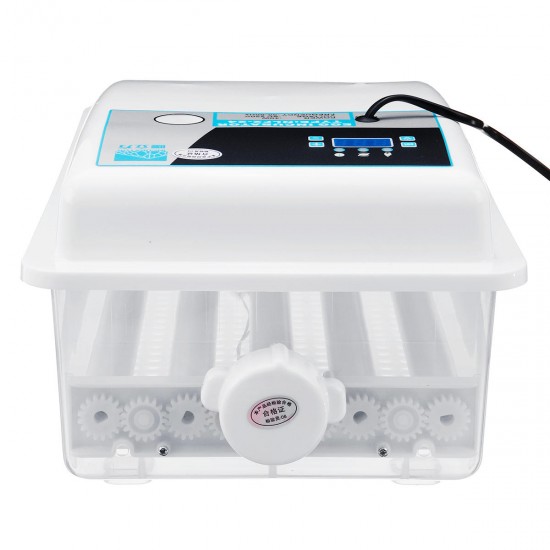 Digital 24 Egg Auto Turning Incubator Chicken Poultry Alarm Hatcher W/ Flashlight