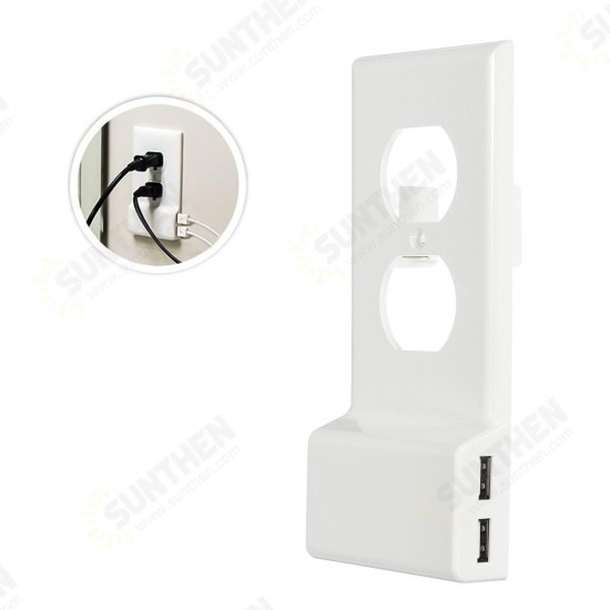 Dual USB Socket Ports Wall Charger Power Adapter Socket Outlet Panel Dual USB Socket Ports Wall Charger Power Adapter Socket Outlet Panel