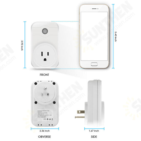 Home Smart Socket WIFI Plug EU/US Plug APP Wireless Control for IOS Pad Android HomeKit Home Smart Socket WIFI Plug EU/US Plug APP Wireless Control for IOS Pad Android HomeKit