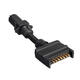 EU 7 Pin Tound Socket On Car To AU 7 Pin Flat Plug Adapter Connector On Trailer EU 7 Pin Tound Socket On Car To AU 7 Pin Flat Plug Adapter Connector On Trailer