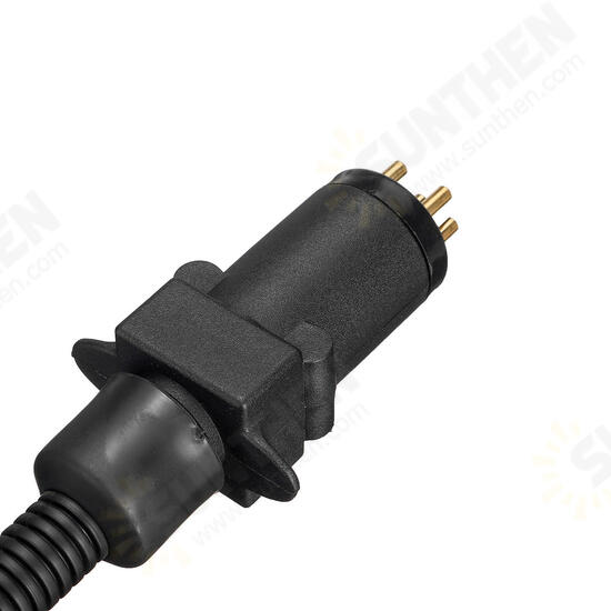 EU 7 Pin Tound Socket On Car To AU 7 Pin Flat Plug Adapter Connector On Trailer EU 7 Pin Tound Socket On Car To AU 7 Pin Flat Plug Adapter Connector On Trailer