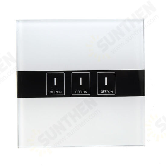 EU AC90-250V 10A Tempered Glass Smart Home Touch Sensor Switch Panel EU AC90-250V 10A Tempered Glass Smart Home Touch Sensor Switch Panel