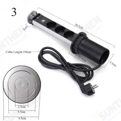 EU Plug 3/4/5/6 Power 2 charge USB Hidden Kitchen Table Pop Up Electrical Socket EU Plug 3/4/5/6 Power 2 charge USB Hidden Kitchen Table Pop Up Electrical Socket