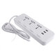 Electric 3 Socket Outlet + 3 USB Extension Power Strip 5V 2.1A US/UK Plug Cord Electric 3 Socket Outlet + 3 USB Extension Power Strip 5V 2.1A US/UK Plug Cord
