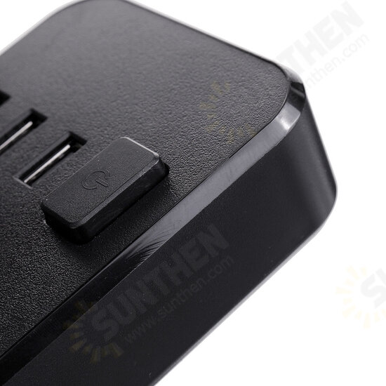 Electric 3 Socket Outlet + 3 USB Extension Power Strip 5V 2.1A US/UK Plug Cord Electric 3 Socket Outlet + 3 USB Extension Power Strip 5V 2.1A US/UK Plug Cord