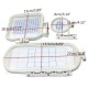 Embroidered Box Hoop Frame Set For SE270D SE-350 SE-400 500D 900D Sewing Machine Embroidered Box Hoop Frame Set For SE270D SE-350 SE-400 500D 900D Sewing Machine