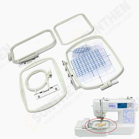 Embroidered Box Hoop Frame Set For SE270D SE-350 SE-400 500D 900D Sewing Machine