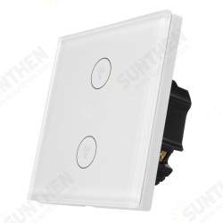 WIFI Smart Wall EU Switch Touch Panel APP Control With Alexa/Google Home