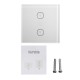 WIFI Smart Wall EU Switch Touch Panel APP Control With Alexa/Google Home