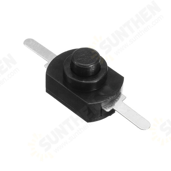 10Pcs 1A 30V DC 250V Black Latching On Off Mini Push Button Switch