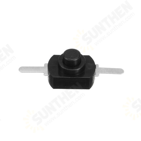 10Pcs 1A 30V DC 250V Black Latching On Off Mini Push Button Switch