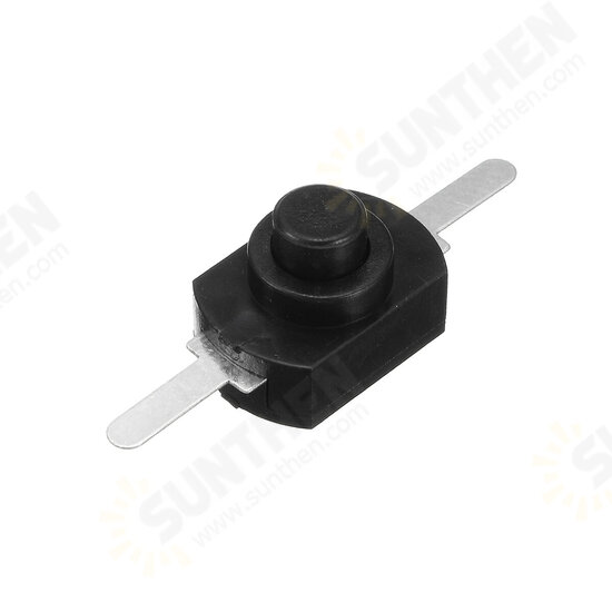 10Pcs 1A 30V DC 250V Black Latching On Off Mini Push Button Switch