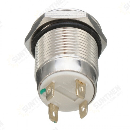 12V 4 Pin Led Metal Push Button Switch Momentary Power Switch Waterproof