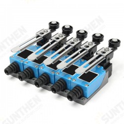 5pcs Limit Switch AC 250V 5A Adjustable Rotary Roller Lever 5pcs Limit Switch AC 250V 5A Adjustable Rotary Roller Lever