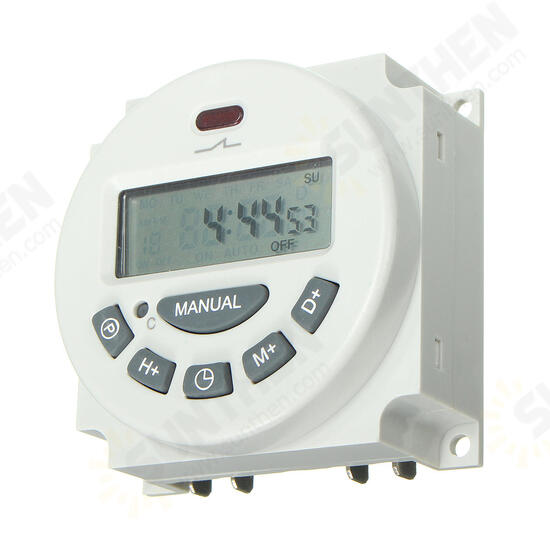 L701 12V/110V/220V LCD Digital Programmable Control Power Timer Switch Time Relay