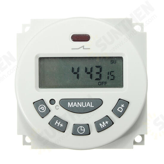 L701 12V/110V/220V LCD Digital Programmable Control Power Timer Switch Time Relay