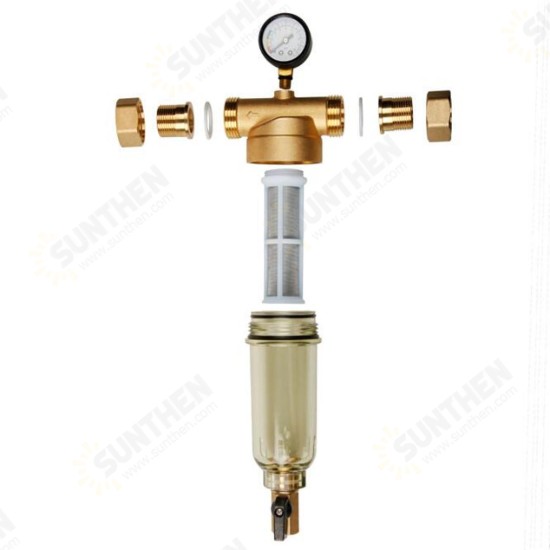 Front Water Filter 4 Or 6 Sub Proof Frost Resistance Filtration Core Copper Valve Head