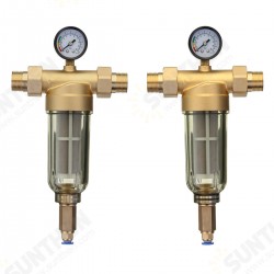 Front Water Filter 4 Or 6 Sub Proof Frost Resistance Filtration Core Copper Valve Head