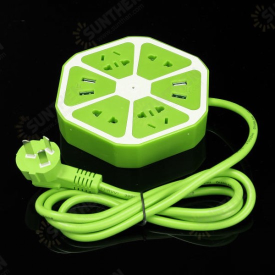 Fruits Shape Socket Multi-function Power Socket Outlet Power Strip Surge Protector USB Port Fruits Shape Socket Multi-function Power Socket Outlet Power Strip Surge Protector USB Port