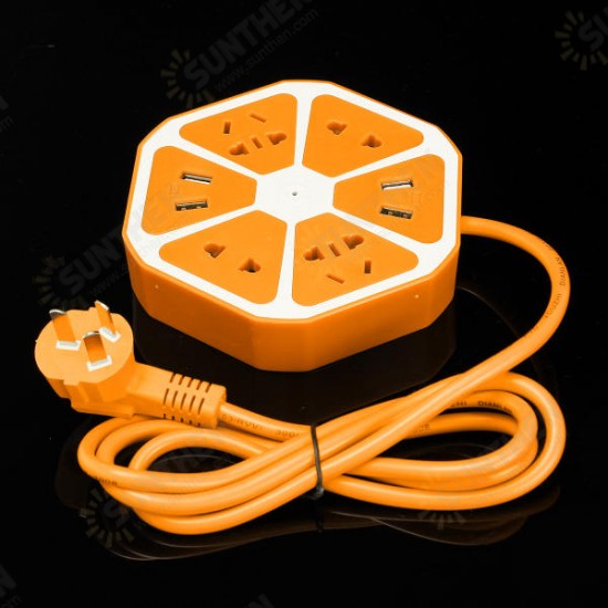 Fruits Shape Socket Multi-function Power Socket Outlet Power Strip Surge Protector USB Port Fruits Shape Socket Multi-function Power Socket Outlet Power Strip Surge Protector USB Port