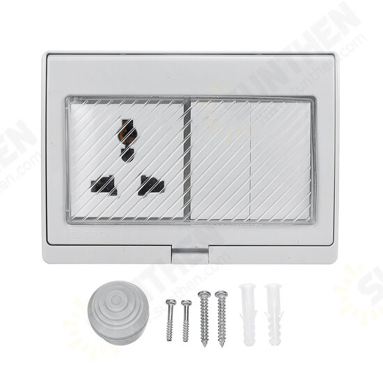 IP 55 Waterproof Socket Rainproof 86 Type Wall Socket Home Outdoor Wall-mounted Power Socket IP 55 Waterproof Socket Rainproof 86 Type Wall Socket Home Outdoor Wall-mounted Power Socket