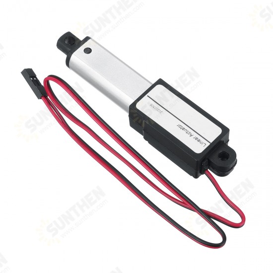 IP54 Linear Actuator 12V DC 100mm Stroke Electric Window Door Opener Linear Motor 30/15/9.5mm/s Speed