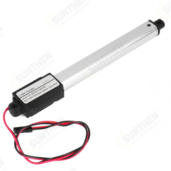 IP54 Linear Actuator 12V DC 100mm Stroke Electric Window Door Opener Linear Motor 30/15/9.5mm/s Speed