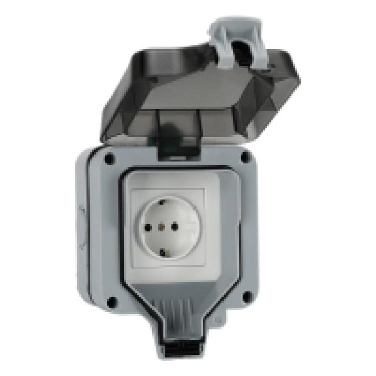 IP66 German Switch 16A Outdoor Waterproof Socket Rainproof Charging Socket Industrial Socket