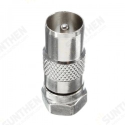 Lot RF Antenna CATV TV FM Coax Cable PAL Male Connector Adapter Lot RF Antenna CATV TV FM Coax Cable PAL Male Connector Adapter